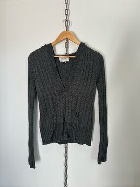 Y2K Aeropostale Dark Grey Sweater with Hood